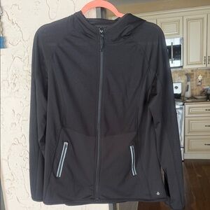 Cali sport Black Hooded Jacket with Zipper